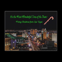 Most Wonderful Time Year Christmas Postcard by vegasdusoleil Most Wonderful Time Year Christmas Postcard