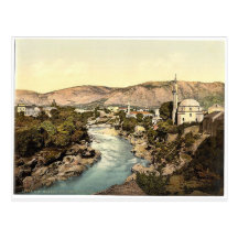 Mostar, the Narenta, Herzegowina, Austro-Hungary m Post Cards