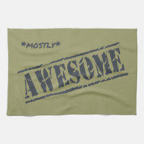 Mostly Awesome kitchen tea towel kitchen towels
