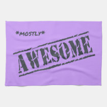 Mostly Awesome kitchen tea towel kitchen towels
