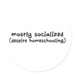 Mostly Socialized Sticker
