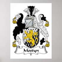 Mostyn Family Crest Print