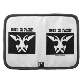 Moth Or Faces? (Optical Illusion Black White) Organizer