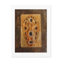 Mother Africa_African Art Mask Postcard