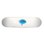 Mother Alien Playing Tennis Skate Boards