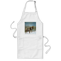 Mother And Baby Elk Apron
