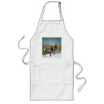 Mother And Baby Elk aprons
