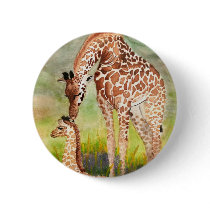 Mother and Baby Giraffes Pins