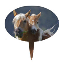 Mother and Baby Horse Cake Topper