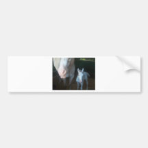 Mother and baby - white bumper stickers