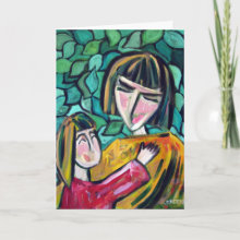 Mother and Child Card - Mothering Sunday Card