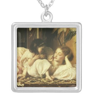 Mother and Child, Leighton, Vintage Victorian Art Necklace