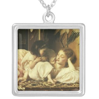 Mother and Child, Leighton, Vintage Victorian Art Necklace