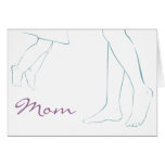 Mother and Child Linear Mother's Day Card cards