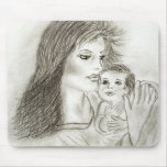 Mother and child mouse pad