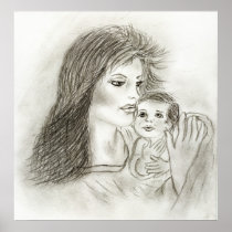 Mother and Child Print