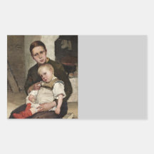 Mother and Child Rectangle Sticker
