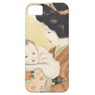 Mother and Child Shinsui Ito japanese portrait art iPhone 5 Cover