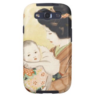 Mother and Child Shinsui Ito japanese portrait art Samsung Galaxy SIII Cover