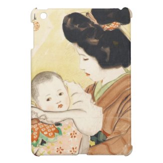 Mother and Child Shinsui Ito japanese portrait art iPad Mini Cases