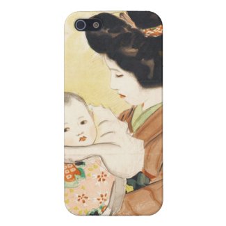 Mother and Child Shinsui Ito japanese portrait art Covers For iPhone 5