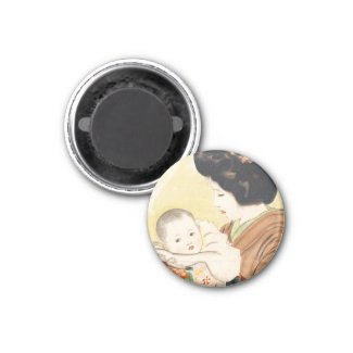 Mother and Child Shinsui Ito japanese portrait art Magnet