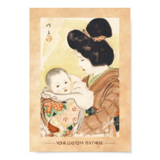 Mother and Child Shinsui Ito japanese portrait art Poster