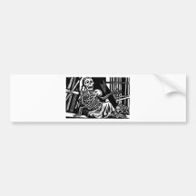 "Mother and Child Skeletons" by Leopoldo Mendez Bumper Sticker