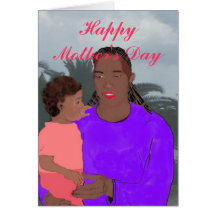 Mother and Daughter Mother's Day Card