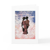 Mother and Father dancing birthday Card