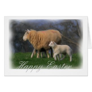 Mother and Lamb card