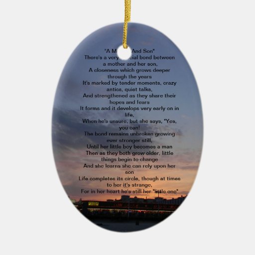Mother and Son Ornament Zazzle