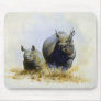 Mother and son, Rhinoceros Mousepad