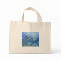 Mother & Baby Dolphins bags by Laura_Regan_Artist Mother & Baby Dolphins bags
