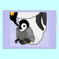 Mother & Baby Penguin cards