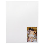 Mother bathing child bath art by Mary Cassatt Letterhead Design