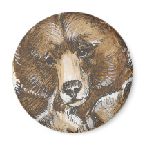 Mother Bear and Cubs magnets