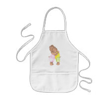 Mother Bear and Her Cub Hug Aprons