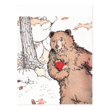 Mother Bear Carrying Prairie Dog Postcard