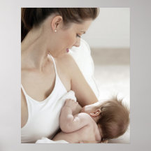 Mother breastfeeding baby 2 print