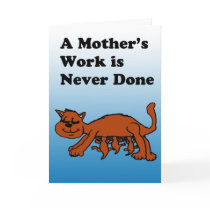 Mother Cat Mother's Day Card cards