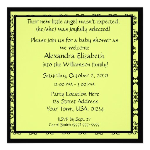 Mother Child Adoption Baby Shower Invitations
