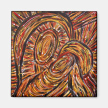 Mother & Child Christmas Magnet