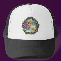 MOTHER & CHILD in WREATH by SHARON SHARPE hats