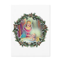 MOTHER & CHILD in WREATH by SHARON SHARPE postcards by sharonsharpe MOTHER & CHILD in WREATH by SHARON SHARPE postcards