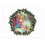 MOTHER & CHILD in WREATH by SHARON SHARPE Postcards