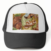 MOTHER & CHILD WITH CALA LILIES - MULTI hats by JUDERM MOTHER & CHILD WITH CALA LILIES - MULTI hats
