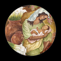MOTHER & CHILD WITH CALA LILIES - MULTI magnets