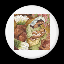 MOTHER & CHILD WITH CALA LILIES - MULTI magnets