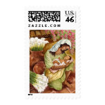 MOTHER & CHILD WITH CALA LILIES - MULTI POSTAGE